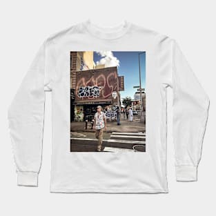 Rivington Street Graffiti Tags Manhattan New York City Long Sleeve T-Shirt